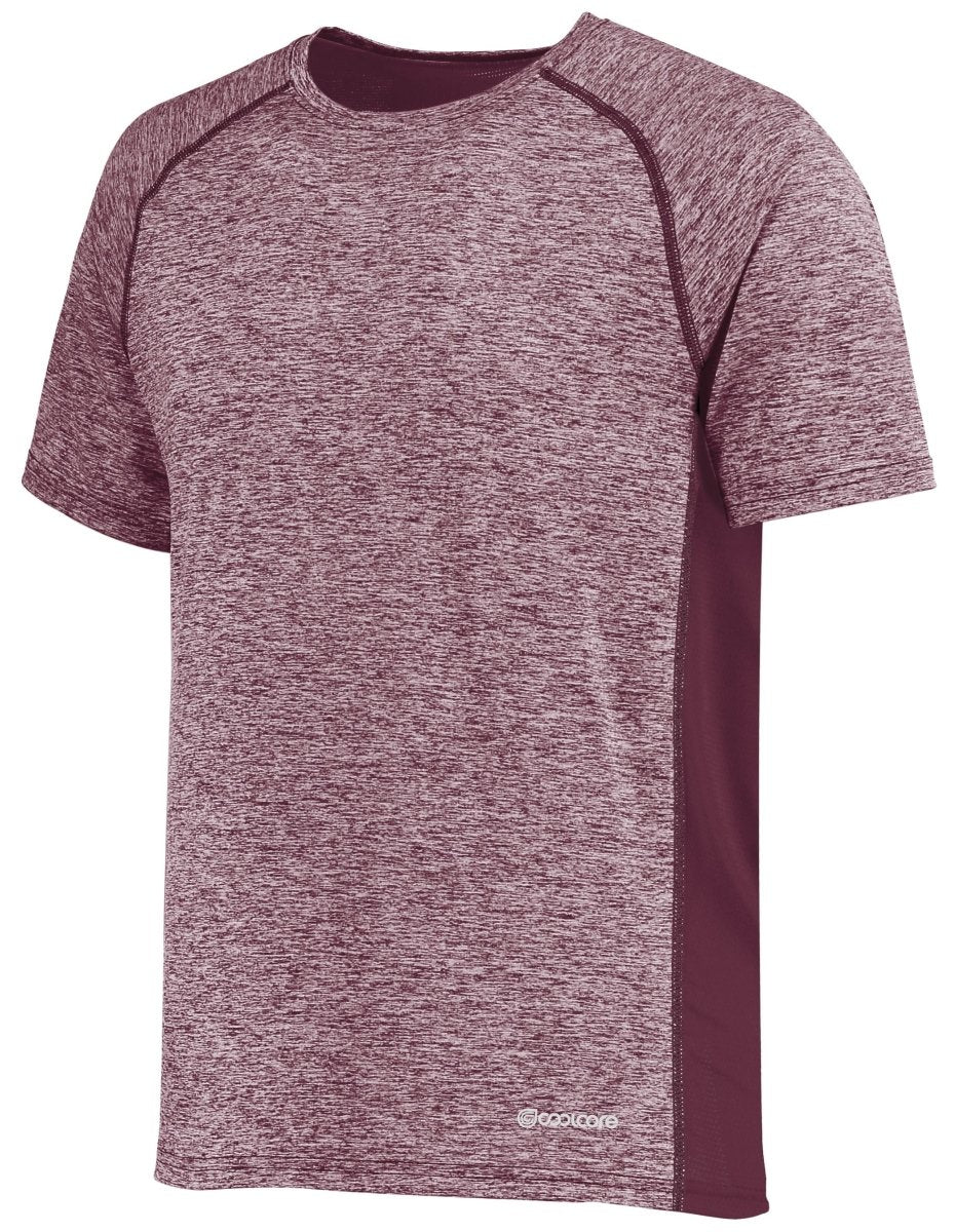 Holloway Electrify Tee Powered by Coolcore® 222571 MAROON HEATHER S