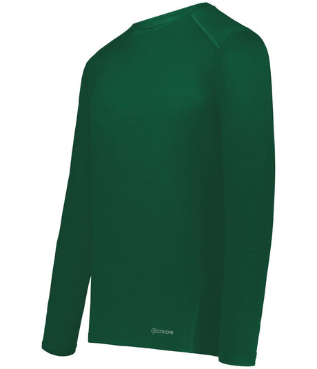 Holloway Essential Long Sleeve Tee Powered by Coolcore® 222138 DARK GREEN S