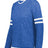 Holloway Girls Monterey Long Sleeve Tee 223346 ROYAL HEATHER/WHITE S