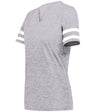 Holloway Girls Monterey Tee 223345 ATHLETIC HEATHER/WHITE S