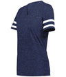 Holloway Girls Monterey Tee 223345 NAVY HEATHER/WHITE S