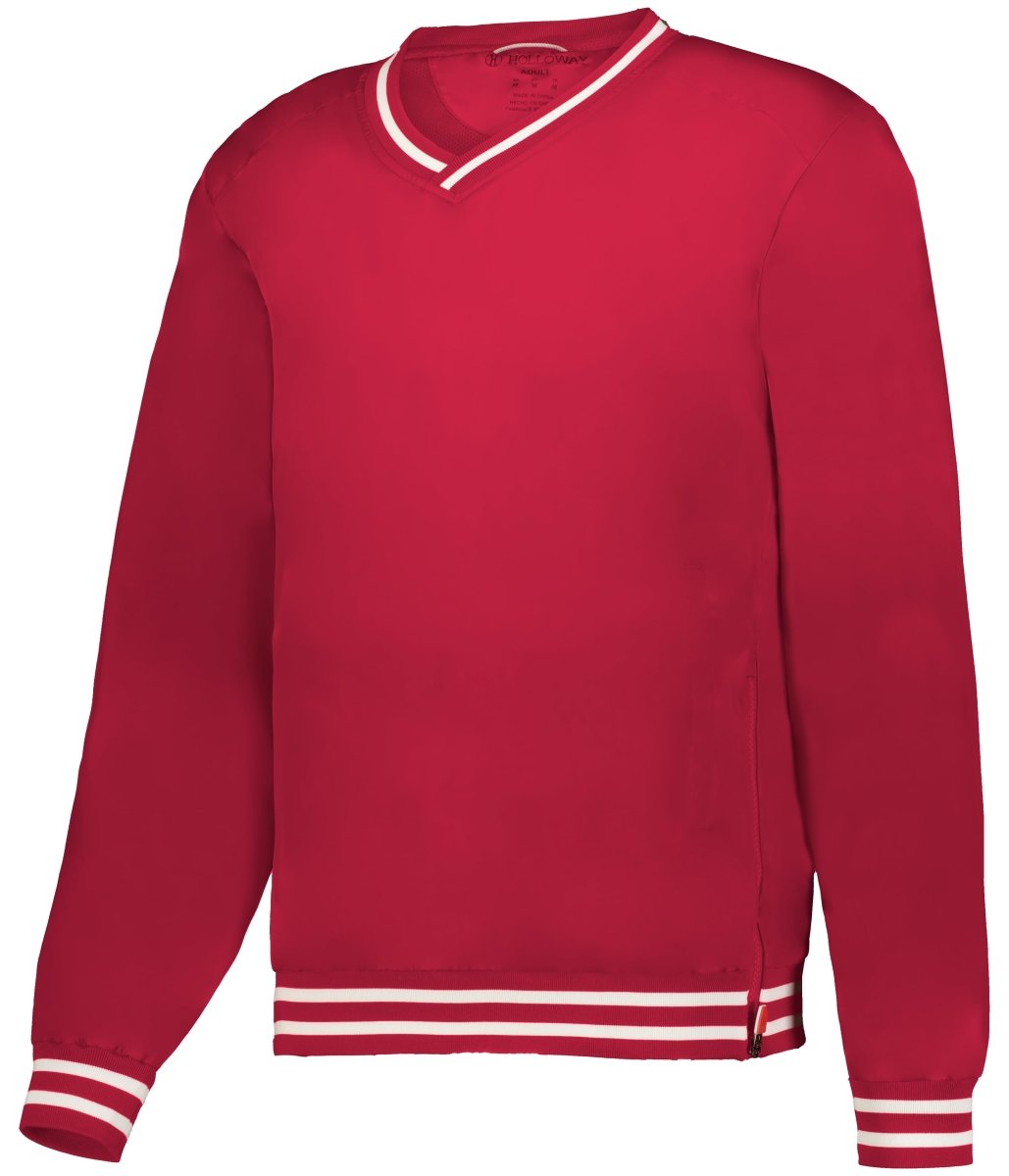 Holloway HERITAGE WINDSHIRT 229022 SCARLET/WHITE S