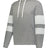 Holloway JACKSON WAY HOODIE 229576 CHARCOAL HEATHER/WHITE S