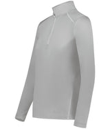 Holloway Ladies 1/4 Zip Pullover Powered by Coolcore® 222340 ATHLETIC GREY S
