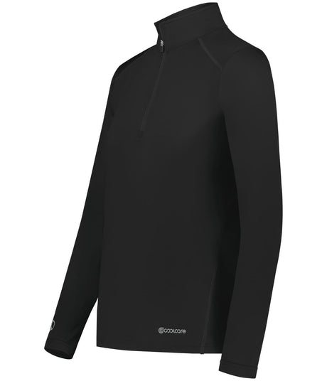 Holloway Ladies 1/4 Zip Pullover Powered by Coolcore® 222340 BLACK S