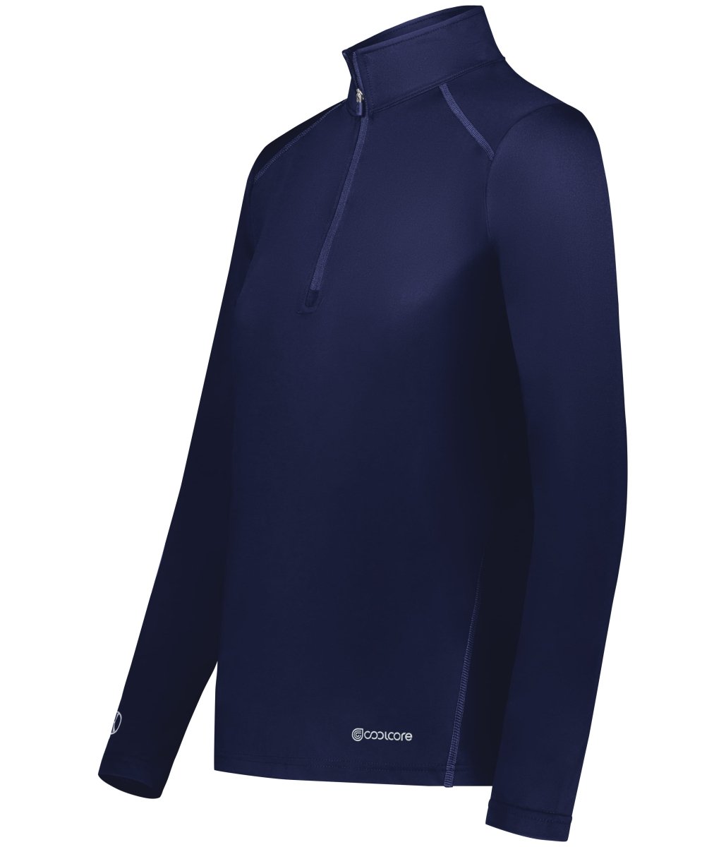 Holloway Ladies 1/4 Zip Pullover Powered by Coolcore® 222340 NAVY S