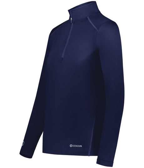Holloway Ladies 1/4 Zip Pullover Powered by Coolcore® 222340 NAVY S
