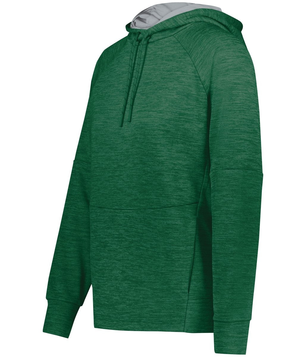 Holloway Ladies All - Pro Performance Fleece Hoodie 223780 DARK GREEN HEATHER/SILVER S