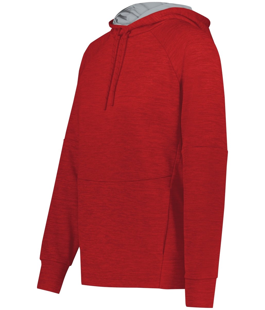 Holloway Ladies All - Pro Performance Fleece Hoodie 223780 SCARLET HEATHER/SILVER S
