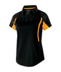 Holloway Ladies Avenger Polo 222730 BLACK/LIGHT GOLD S