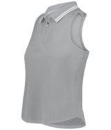 Holloway LADIES COURT SLEEVELESS POLO 223326 PEWTER S