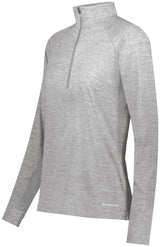 Holloway Ladies Electrify 1/2 Zip Pullover Powered by Coolcore® 222774 ATHLETIC GREY HEATHER S