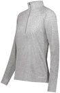 Holloway Ladies Electrify 1/2 Zip Pullover Powered by Coolcore® 222774 ATHLETIC GREY HEATHER S