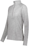 Holloway Ladies Electrify 1/2 Zip Pullover Powered by Coolcore® 222774 ATHLETIC GREY HEATHER S