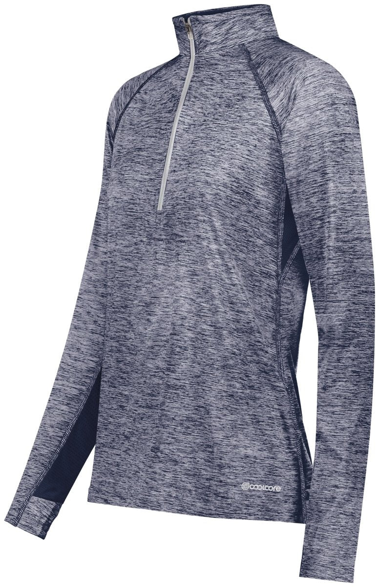 Holloway Ladies Electrify 1/2 Zip Pullover Powered by Coolcore® 222774 NAVY HEATHER S