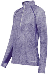 Holloway Ladies Electrify 1/2 Zip Pullover Powered by Coolcore® 222774 PURPLE HEATHER S