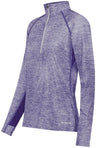 Holloway Ladies Electrify 1/2 Zip Pullover Powered by Coolcore® 222774 PURPLE HEATHER S