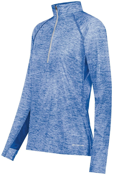 Holloway Ladies Electrify 1/2 Zip Pullover Powered by Coolcore® 222774 ROYAL HEATHER S