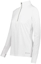 Holloway Ladies Electrify 1/2 Zip Pullover Powered by Coolcore® 222774 WHITE S