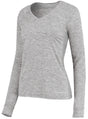 Holloway Ladies Electrify Long Sleeve Tee Powered by Coolcore® 222770 ATHLETIC GREY HEATHER S