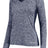 Holloway Ladies Electrify Long Sleeve Tee Powered by Coolcore® 222770 NAVY HEATHER S