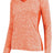 Holloway Ladies Electrify Long Sleeve Tee Powered by Coolcore® 222770 ORANGE HEATHER S