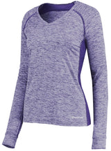 Holloway Ladies Electrify Long Sleeve Tee Powered by Coolcore® 222770 PURPLE HEATHER S
