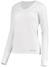 Holloway Ladies Electrify Long Sleeve Tee Powered by Coolcore® 222770 WHITE S