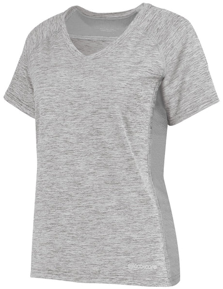 Holloway Ladies Electrify Tee Powered by Coolcore® 222771 ATHLETIC GREY HEATHER S