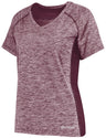 Holloway Ladies Electrify Tee Powered by Coolcore® 222771 MAROON HEATHER S