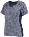 Holloway Ladies Electrify Tee Powered by Coolcore® 222771 NAVY HEATHER S