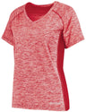 Holloway Ladies Electrify Tee Powered by Coolcore® 222771 SCARLET HEATHER S