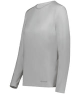 Holloway Ladies Essential Long Sleeve Tee Powered by Coolcore® 222338 ATHLETIC GREY S