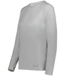 Holloway Ladies Essential Long Sleeve Tee Powered by Coolcore® 222338 ATHLETIC GREY S