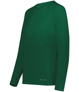 Holloway Ladies Essential Long Sleeve Tee Powered by Coolcore® 222338 DARK GREEN S