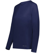 Holloway Ladies Essential Long Sleeve Tee Powered by Coolcore® 222338 NAVY S