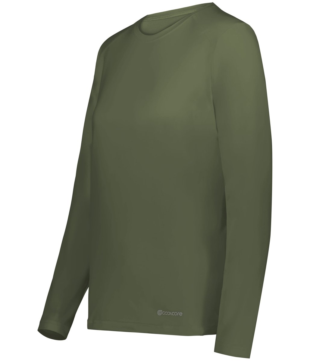 Holloway Ladies Essential Long Sleeve Tee Powered by Coolcore® 222338 OLIVE S