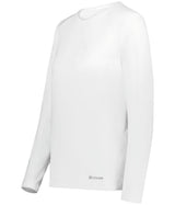 Holloway Ladies Essential Long Sleeve Tee Powered by Coolcore® 222338 WHITE S