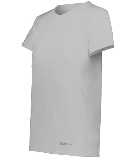 Holloway Ladies Essential Tee Powered by Coolcore® 222336 ATHLETIC GREY S
