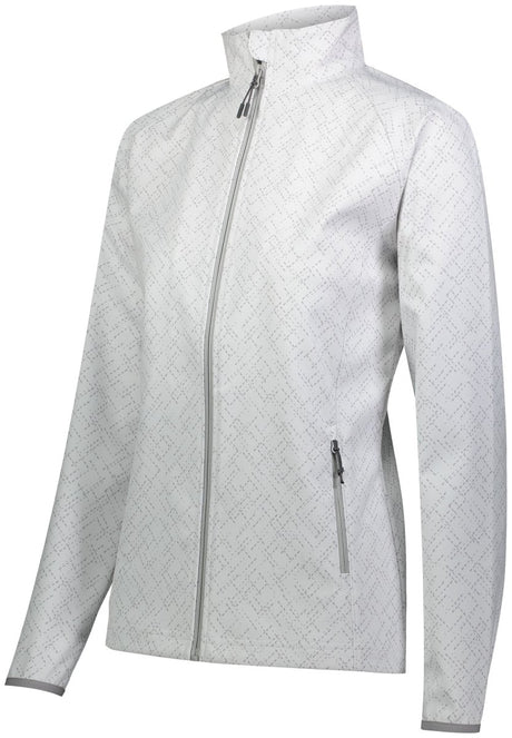 Holloway Ladies Featherlight Soft Shell Jacket 229721 ARCTIC HAZE PRINT S