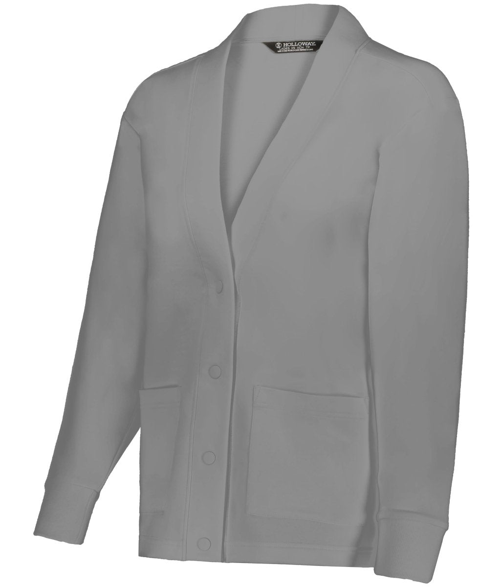 Holloway LADIES HERITAGE PREP CARDIGAN 223781 ATHLETIC HEATHER S