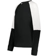 Holloway Ladies Momentum Team Fleece Crew 223725 BLACK/WHITE S