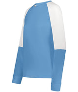 Holloway Ladies Momentum Team Fleece Crew 223725 COLUMBIA BLUE/WHITE S