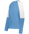 Holloway Ladies Momentum Team Fleece Crew 223725 COLUMBIA BLUE/WHITE S