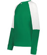 Holloway Ladies Momentum Team Fleece Crew 223725 KELLY/WHITE S