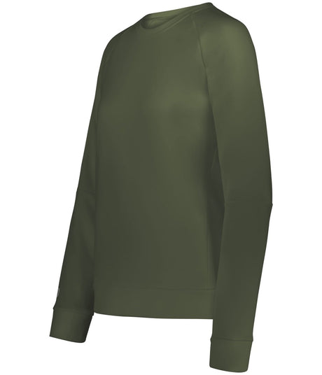 Holloway Ladies Momentum Team Fleece Crew 223725 OLIVE S