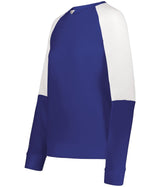 Holloway Ladies Momentum Team Fleece Crew 223725 PURPLE/WHITE S