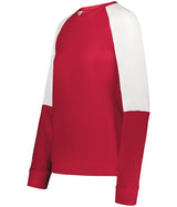 Holloway Ladies Momentum Team Fleece Crew 223725 SCARLET/WHITE S