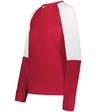 Holloway Ladies Momentum Team Fleece Crew 223725 SCARLET/WHITE S