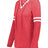 Holloway Ladies Monterey Long Sleeve Tee 223246 SCARLET HEATHER/WHITE S